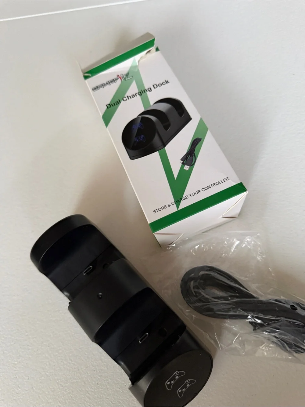 Dual Charging Dock for Controllers - Black
